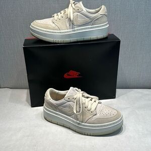 Nike Womens Air Jordan 1 Elevate Shoes Low Sz 7.5 Sail/Coconut Milk (Off-White)